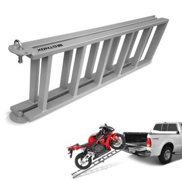 Imagem de Rampa Para Moto Pickup Aço Carbono Universal 200Kg Gtnox
