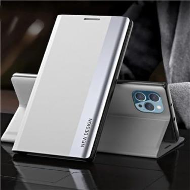 Imagem de Capa de couro flip para xiaomi 11t 11pro note 12 5g 11 4g 10s 9s 8t pro max 10 poco x5 suporte livro capa telefone, branco, para xiaomi 13