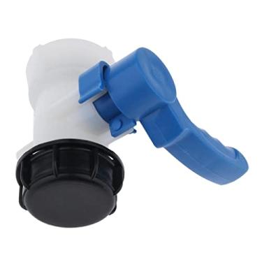 Imagem de IBC Adaptador de drenagem de tanque tote com acessórios de mangueira, - saída resistente de 5 cm, tampa de tampa borboleta e rosca grossa - para tanque de água de jardim,