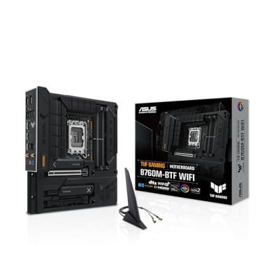 Imagem de Placa-mãe TUF Gaming B760M-BTF WiFi Intel B760 (LGA 1700) mATX com DDR5, PCIe 5.0, 3X PCIe 4.0 M.2 Slots, 12+1 DrMOS, Wi-Fi 6, LAN 2,5 GB, DP, HDMI, USB 3.2 Gen 2x2 Tipo-C, design de conector oculto