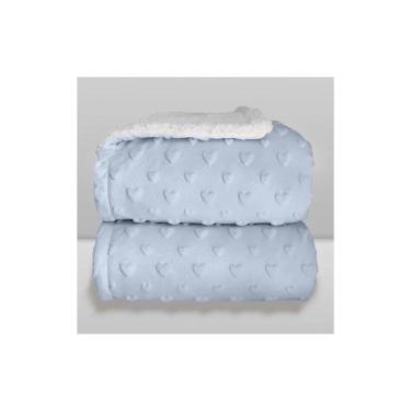 Imagem de Cobertor Donna Laço Bebê Plush com Sherpa Hearts