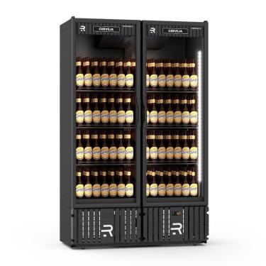 Imagem de Visa Cooler Cerveja 1300 Litros Porta de Vidro Aquecida Preto/Preto VCCE1300PV 220V - Refrimate