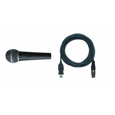Imagem de Microfone Dinâmico de Neodímio Profissional Super-Cardioides Audio2000'S APM150PRO-U com Cabo XLRF-USB de 6 m (sem interruptor liga/desliga)