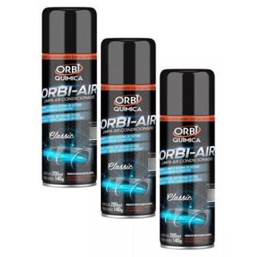 Imagem de Kit 3 Limpa Ar Condicionado Higienizador Orbi Air Classic