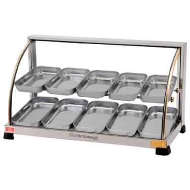 Imagem de Estufa aquecedora para salgados 10 bandejas dupla - Marchesoni