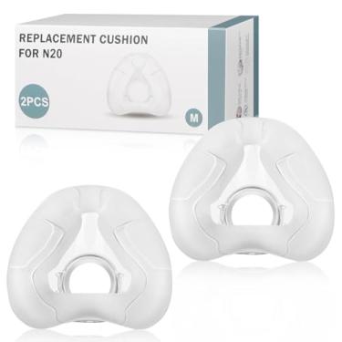 Imagem de Almofada de máscara nasal para AirFit N20, 2 pacotes de vedação confiável e ajuste perfeito para almofadas de máscara de travesseiro nasal - suprimentos de substituição (L)