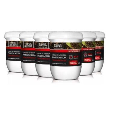 Imagem de Combo 6un creme termoativo pimenta negra 650g dágua natural