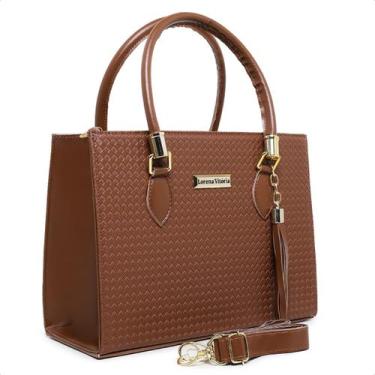 Imagem de Lançamento bolsa feminina trança material escamado - Lorena Vitoria, C