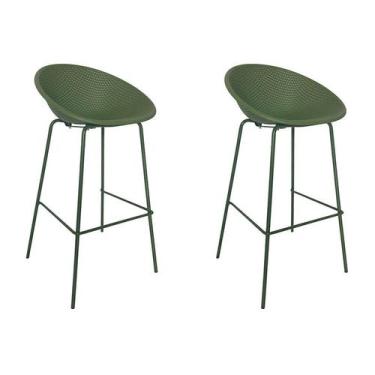 Imagem de Kit 2 Banquetas Drops Verde - Rivatti