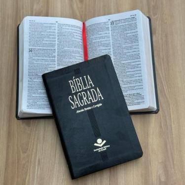 Imagem de Bíblia Slim preta SBB - ultra fina compacta ARC - central