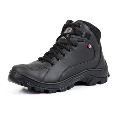 Imagem de Bota Cano Alto Masculina Adventure Militar Espumada e Macia Envio Rápi