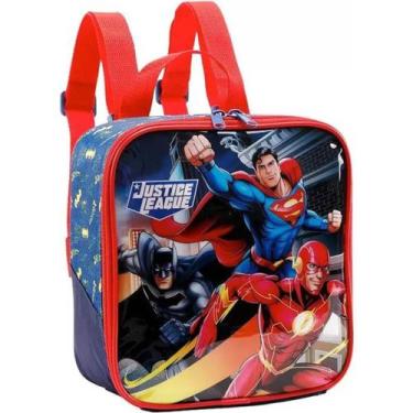 Imagem de Lancheira Térmica Infantil Escolar Menino Liga Da Justiça Flash Batman