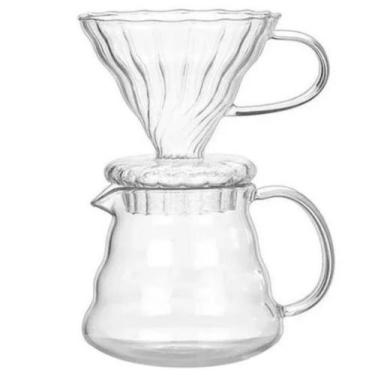Imagem de Jogo Passador de Café e Jarra Mimo VD22423 Borossilicato Transparente 
