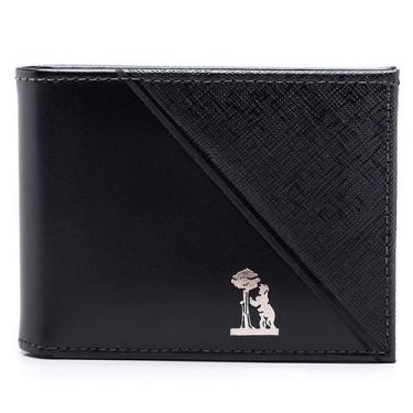 Imagem de Carteira Masculina Slim Rucksack Couro Cartões/Documento/Dinheiro 016,