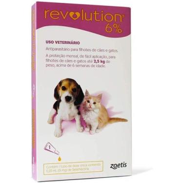 Imagem de Revolution 6% 0.25ml para Filhotes de Cães e Gatos de até 2,5Kg - Zoet