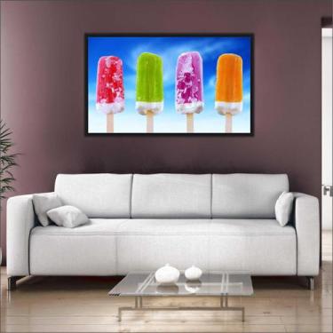 Imagem de Quadro Decorativo Sorveterias Sorvete Gourmet Com Moldura TT15 - Vital