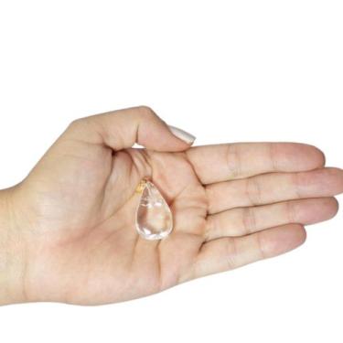 Imagem de PINGENTE MINI GOTA CRISTAL - (2,5 a 3,5)cm - BANHO DE OURO - GOMES CRY