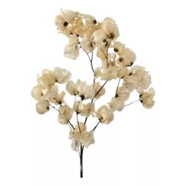 Imagem de Flor De Bouganville Buganvília Branca Natural Desidratado - FLORA FULL