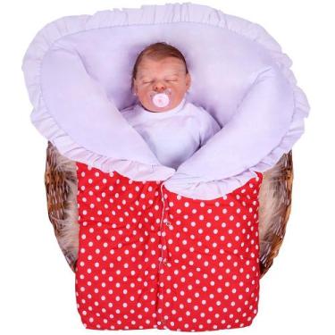 Imagem de Porta Bebê Saco de Dormir Inverno 100% Algodão Aconchego Charmosinha F