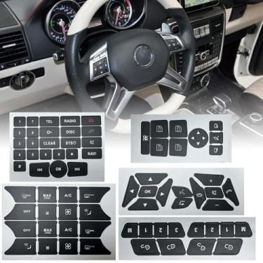 Imagem de ZSYGYGDKS Kit de reparo de botão de painel adequado para Mercedes Benz Classe C CLS C218 SLK GLK350 W172 W204 W212 W218 W207 Volante Janela CA Número de Rádio Porta e Kit de Adesivos de Reparo de Ar