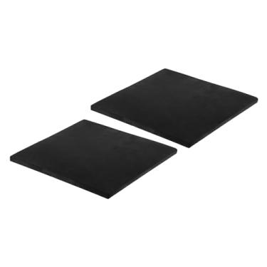 Imagem de PATIKIL Almofadas antivibração de borracha, 2 peças de tapetes quadrados de isolamento de vibração 20,3 x 20,3 cm x 1 cm para ar condicionado HVAC, compressor de ar, lavadora e secadora, preta
