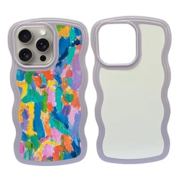 Imagem de JUSTRY 5 peças de capa de telefone em branco sublimação capa de telefone impressa em branco compatível com iPhone 15 Pro Max, 6,7 polegadas, capa protetora de borracha DIY prensa térmica + inserção