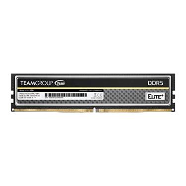 Imagem de TEAMGROUP Elite Plus DDR5 16GB 6000MHz PC5-48000 CL48 Unbuffered Non-ECC 1.1V UDIMM 288 Pin Desktop Memory Module Ram (preto) - TPBD516G6000HC4801