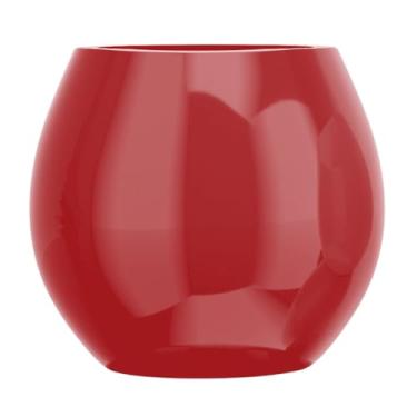 Imagem de Vaso Fibra De Vidro Decoração 40cm Estilo Vietnamita Plantas (Bordo)