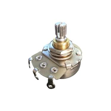 Imagem de Fretmax Potenciômetro de áudio de eixo dividido 500 K com roscas M3/20.3 cm e 18 estrias (FMA500K)