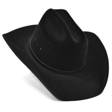 Imagem de Chapéu Mundial Country Aveludado Americano Unisex, Preto, P (54-55)