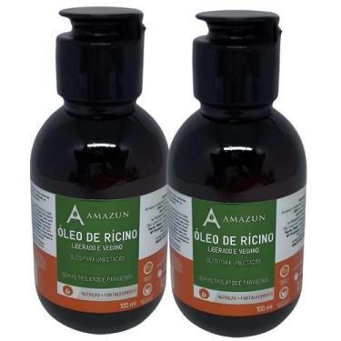 Imagem de Kit 02 Óleo de Rícino Para Crescimento do Cabelo 1000ml - Amazun