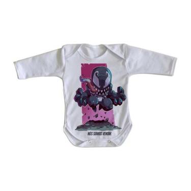Imagem de body nenê criança roupa bebê manga longa Venom  - Empório Dutra, M   (