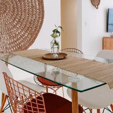 Imagem de Passadeira para Mesa em Junco 1,00mt x 30cm Caminho Mesa - Decore Fáci