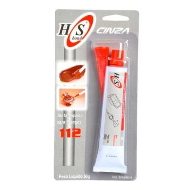 Imagem de Cola Silicone HS Bond 112 Cinza Alta Temperatura 50g