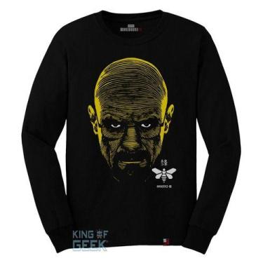 Imagem de Camiseta Manga Longa Heisenberg Breaking Bad Camisa Série - KING OF GE