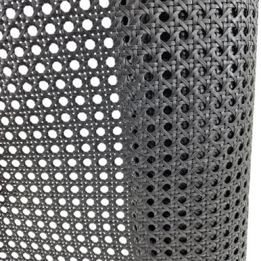 Imagem de Palha Indiana Sextavada Sintética Preta 50cm - Por Metro - Decorales