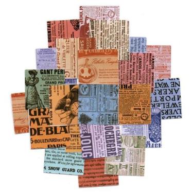 Imagem de Adesivos Decorativos Scrapbook Planner 46 Jornal Colors - Doce Ternura