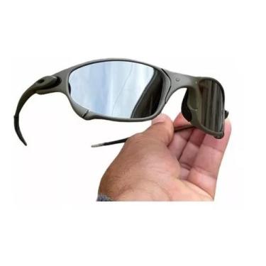 Imagem de Oculos de Sol Juliet Pinado X-Metal Lentes Prata Espelhado Liquid Meta