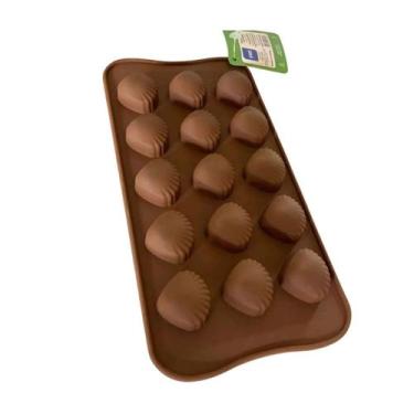 Imagem de Forma Silicone Bombom Moldes finos Docinho conchinha - yangzi