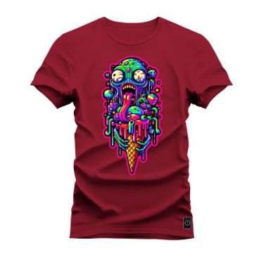 Imagem de Camiseta Plus Size Algodão Premium T-Shirt Casquinha Derretendo - Nexs