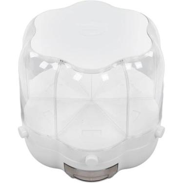 Imagem de Dispenser para graos e cereais giratorio com 6 compartimentos - bazar 