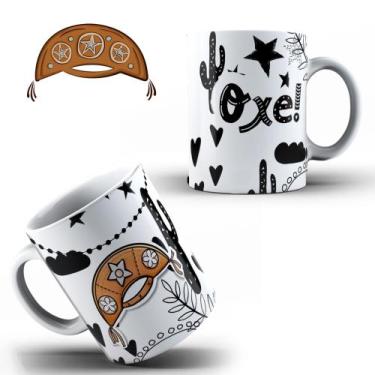 Imagem de Caneca Nordestina Personalizada Chapeu Cangaceiro Oxe Festa Junina Nor