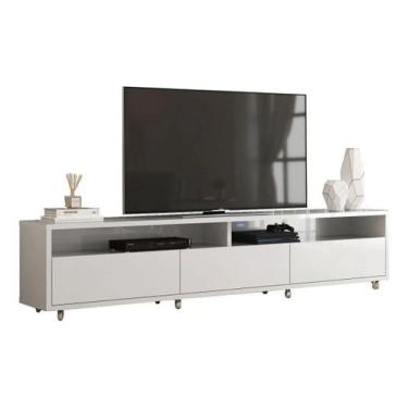 Imagem de Rack para tv aspen 2,20 largura branco - Village Móveis