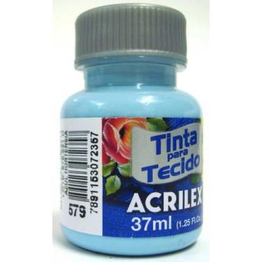 Imagem de Tinta Para Tecido 37ml Fosca - 579 Azul Hortência Acrilex, Unico