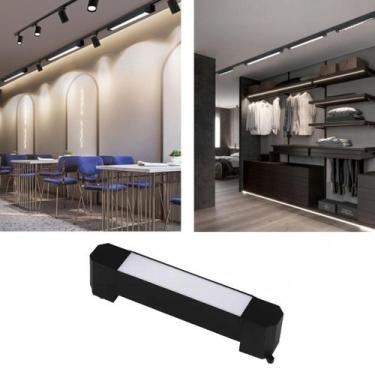Imagem de Luminária (Preta) Luz Difusa Linear 10W De 20Cm Para Trilho - CBC