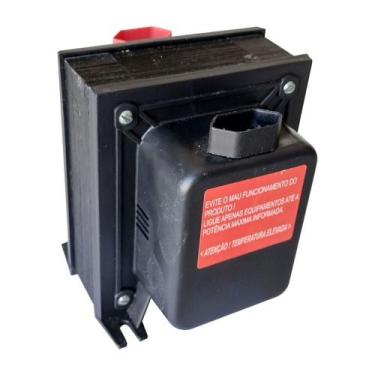 Imagem de Autotransformador Slim Fit 5000Va 20A Bivolt com Fusível Térmico Rearm