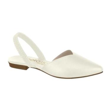 Imagem de Sapatilha Feminina Beira Rio Mule Slingback Bico Fino Elastico Ref: 41