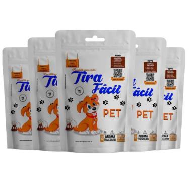Imagem de Kit 5un. Pó Higiênico 1KG P/Cães e Gatos Tira Fácil PET - Diversos Aro