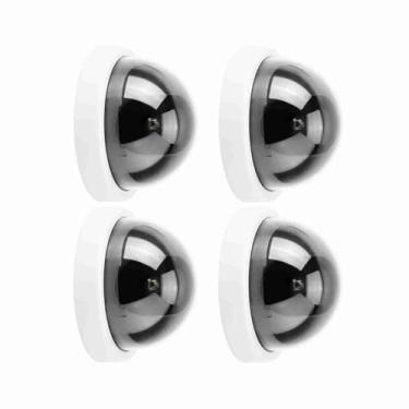 Imagem de Câmeras de Segurança LED Dome Akozon de 4 Pacotes - Sem Bateria Incluída - de Vigilância Interna/externa para Residências e Empresas - Vídeo de Alta Definição Com Visão Noturna