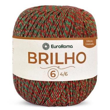 Imagem de Barbante EuroRoma Brilho Especial Natal 400g, 5030 - VERDE/VERMELHO OU